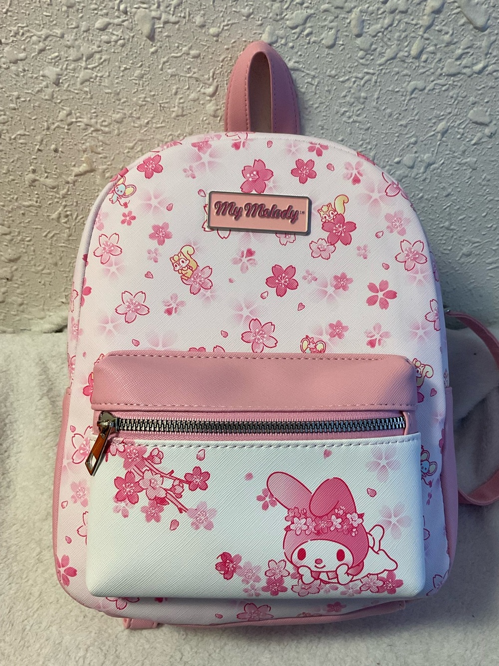 My Melody Sanrio Pastel Rose Mini Backpack